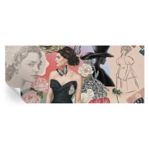 Papel de parede autocolante flores e retratos 250x104 tulup