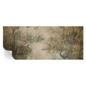 Papel parede adesivo cena da floresta 250x104 tulup