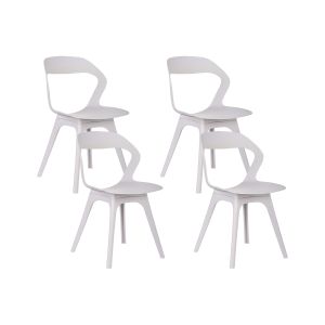 Conjunto de 4 cadeiras de jardim lachania taupe