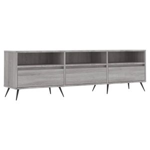 Móvel de tv - helloshop26 - sonoma cinza 150 x 30 x 44,5 cm - 6 compartimen