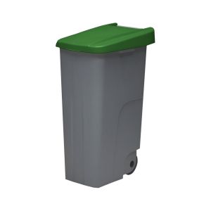 Contentor de reciclagem fechado denox 110l green - 420x570x880 mm