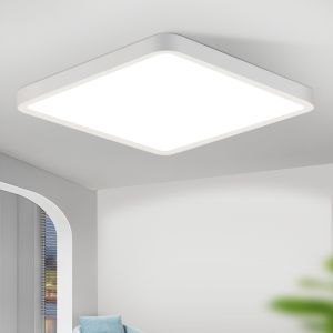 Luz de teto LED plana nettlife 23cm 6500k 18w quadrado branco quarto LED