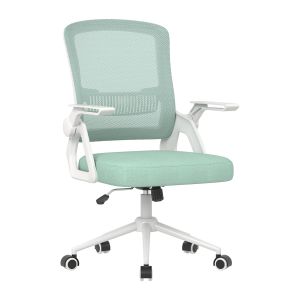 Cadeira de escritório com assento almofadado, verde