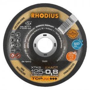 Disco de corte - rhodius - xt8 - 125 mm - qualidade superior - abrasivo