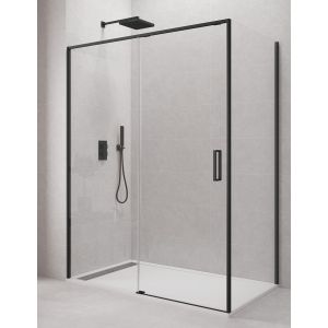 Cabine, resguardo retangular cetus 1+1 170x75 cm perfil preto