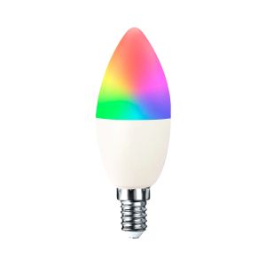 Lâmpada LED vela inteligente Wi-Fi e14 5w equi.35w 450lm rgbww regulável