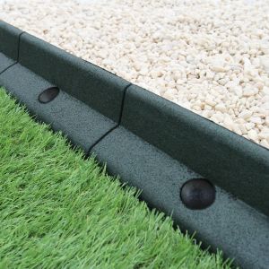 Bordas verdes flexíveis bordas de jardim ponte 46 x 1,2m pacote
