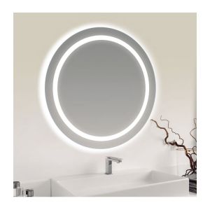 Espelho LED redondo b-920 com luz frontal fria – ø 80 cm