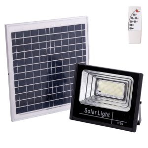 Holofote LED solar 120w 4000k painel: 6v/15w bateria: 3,2v/8000mah
