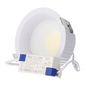 Downlight LED 20w 4 cct (tom de luz regulável) 140lm/w ugr17 driver lifud