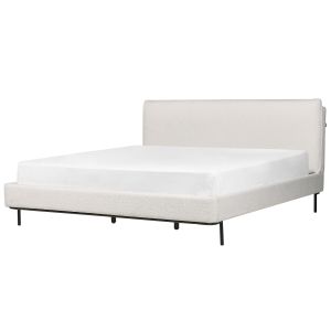 Cama bouclé corio 180 x 200 cm branco creme