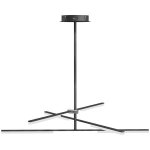 Candeeiro suspenso ø100x79 cm metal, alumínio e acrílico Homcom