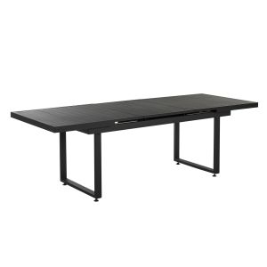 Mesa de jantar alumínio preto valcanetto