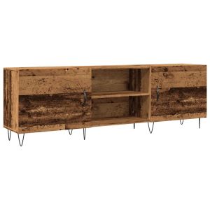 Móvel de tv - helloshop26 - 150x30x50 cm - madeira velha - 2 portas & 2 gav