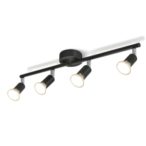 Nettlife foco preto gu10 59.5x8
