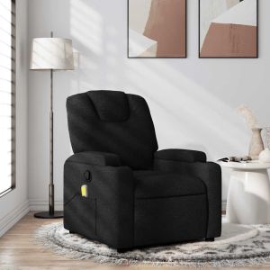 Poltrona de massagens reclinável tecido preto ewg6163