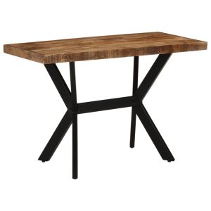 Mesa de jantar 110x55x75 cm madeira de mangueira maciça wf224613