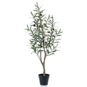 Emerald oliveira artificial com vaso plástico 90 cm