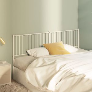 Cabeceira de cama 180 cm metal branco ptob2751