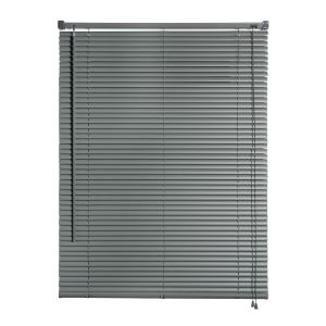 Persianas venezianas de vinil cinza 60x130