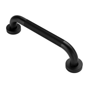 Kibath pega de segurança antiderrapante 40 cm preto fosco aço inoxidável