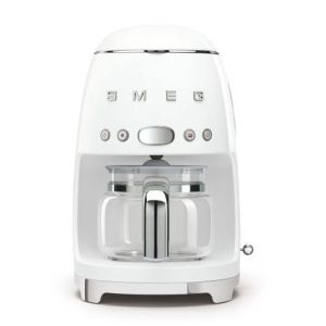 Cafeteira com filtro smeg dcf02wheu - 10 xícaras - 1050w - branca dos anos