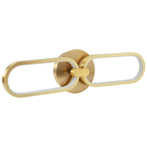 Candeeiro de parede LED krang metal dourado