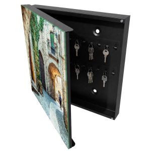 Caixa para chaves decorativa 30x30x5, abertura à esquerda tulup