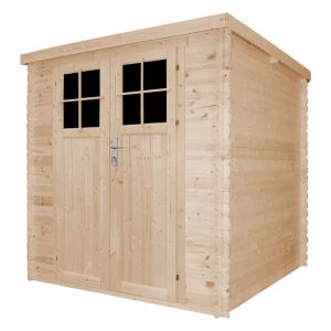 Galpão de madeira 3,53 m² - H200 x 204 x 204 cm  - M309F
