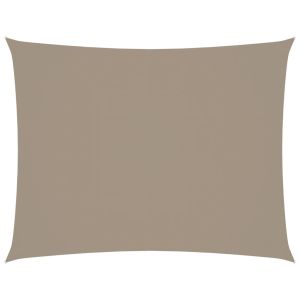 Para-sol vela tecido oxford retangular 3,5x4,5 m cinza-acast.