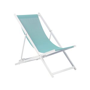 Cadeira de praia dobrável locri ii metal turquesa
