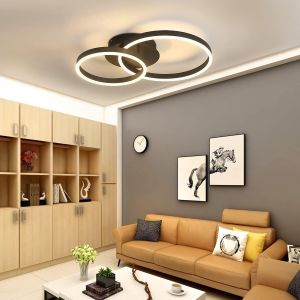 Nettlife LED luz de teto 76w regulável design moderno lâmpada de sala de