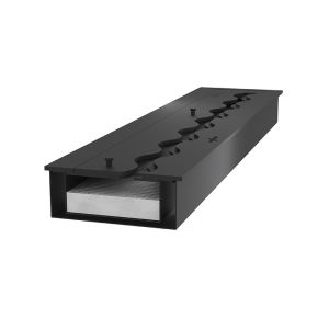 Slim black burner - queimador de bioetanol preto integrado - 1500
