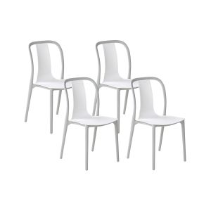 Conjunto de 4 cadeiras de jardim spezia branco