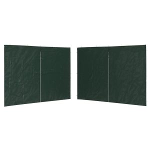 Parede lateral com fecho p/ tenda de festas 2 pcs pe verde