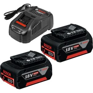 Kit inicial 2 bat. 18v 5ah + carregador rápido