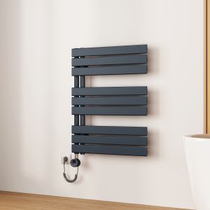Emke toalheiro elétrico 762x600 mm cinza antracite 400w Wi-Fi ipx4