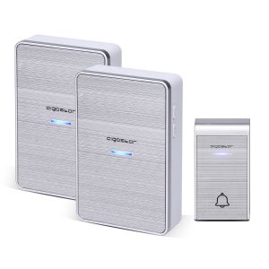 Aigostar ding dc - campainha sem fio portátil, ip44, 36 melodias, 2r+1t