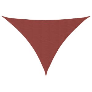 Para-sol estilo vela tecido oxford triangular 3x4x4 m terracota