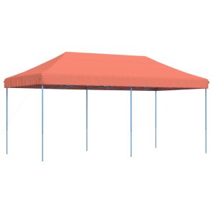 vidaXL tienda de fiesta plegable pop-up terracota 580x292x315 cm
