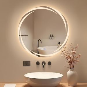 Nettlife espelho de banheiro LED prata 70x70 2000lm