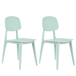 Conjunto de 2 cadeiras de jardim kattavia verde menta