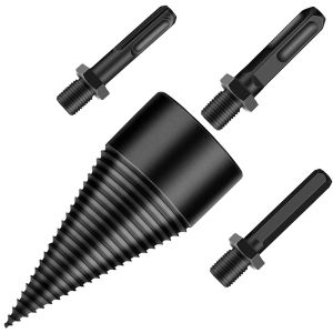 Broca lenha 42mm cônica 3 cabos hexagonal aço cortar