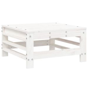 vidaXL taburete de jardín de madera maciza de pino