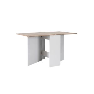 Mesa suécia com asas dobráveis 140cm. Sala de jantar ou cozinha, branco e