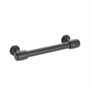 Puxador para móveis, zamac, dist entre furos 128 mm, preto,balagem  25