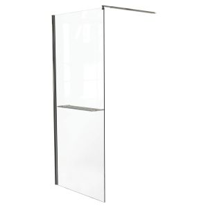 Ondee - painel de duche indus - prateleira - acabamento cromado - 90x200