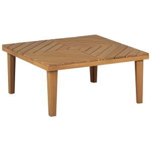 Mesa de centro de jardim baratti 70 cm 70 cm madeira de acácia castanho