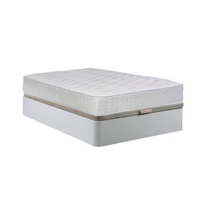 Sommier atenas branco 150x190cm + colchão viscoelástico top 28cm