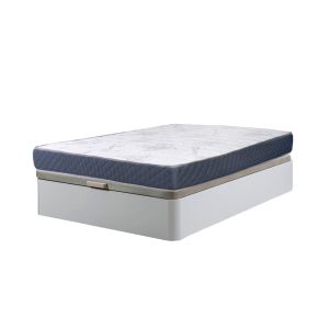 Sommier atenas branco 135x190cm + colchão viscoelástico 23cm